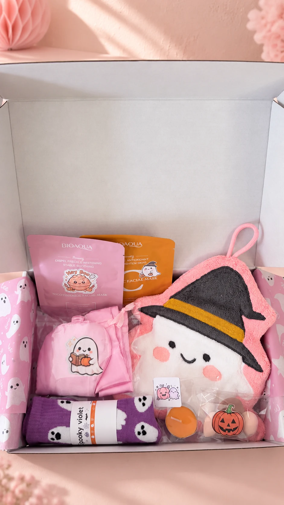 Pink Halloween Treat Box