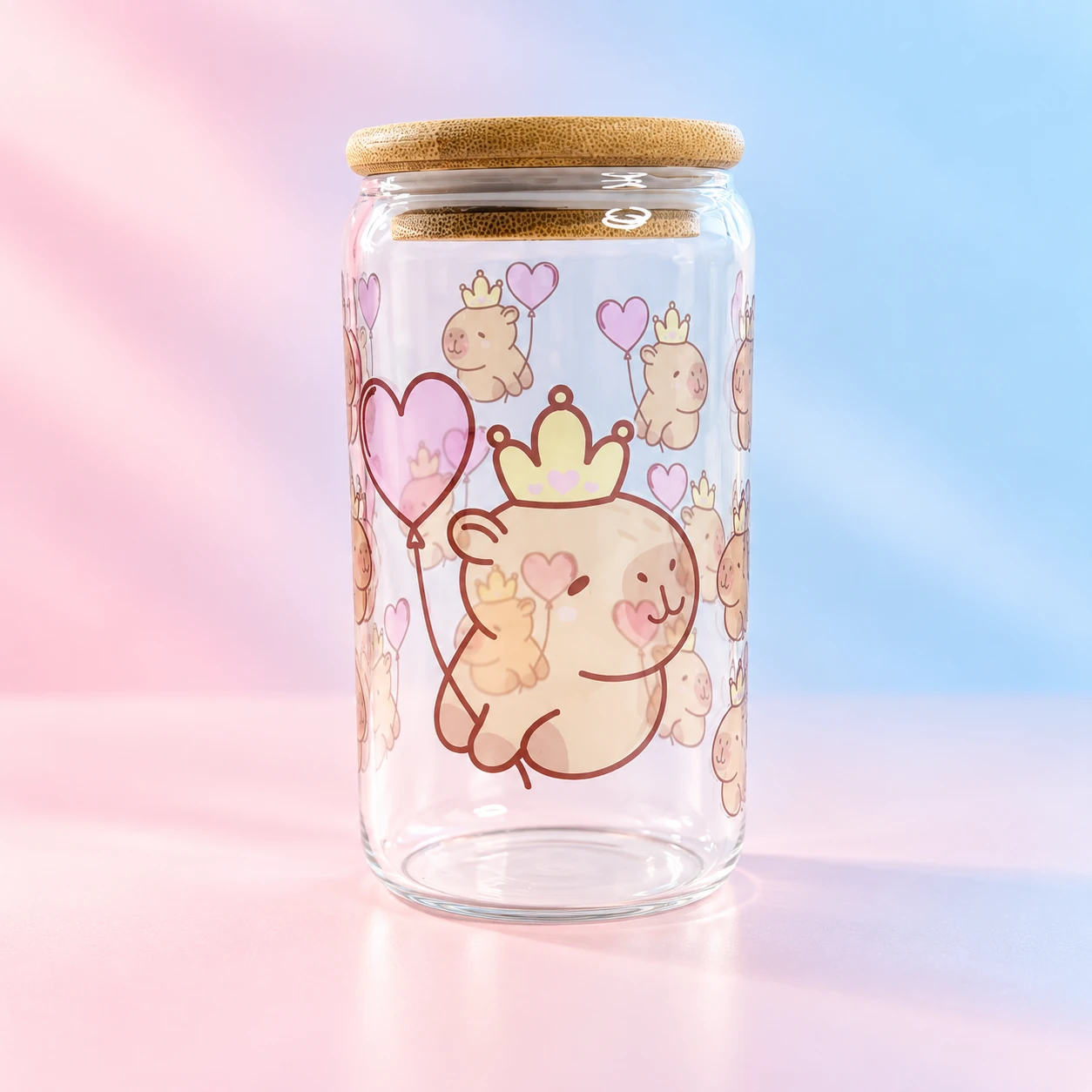 Crowned Bear Glass Cup