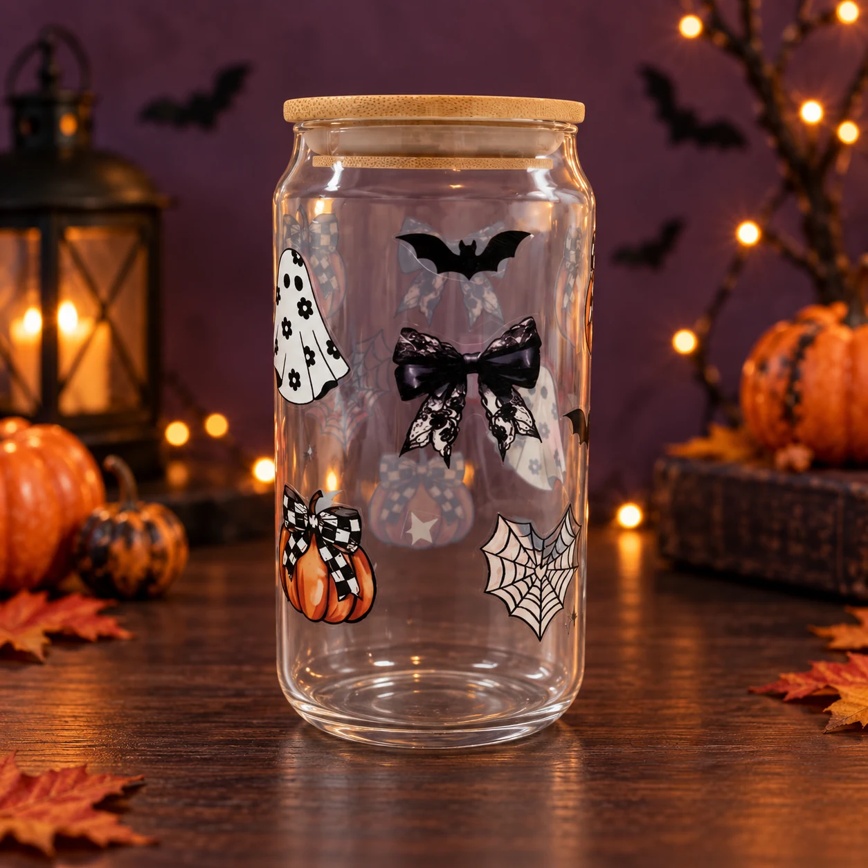 Halloween Ghost Glass Cup