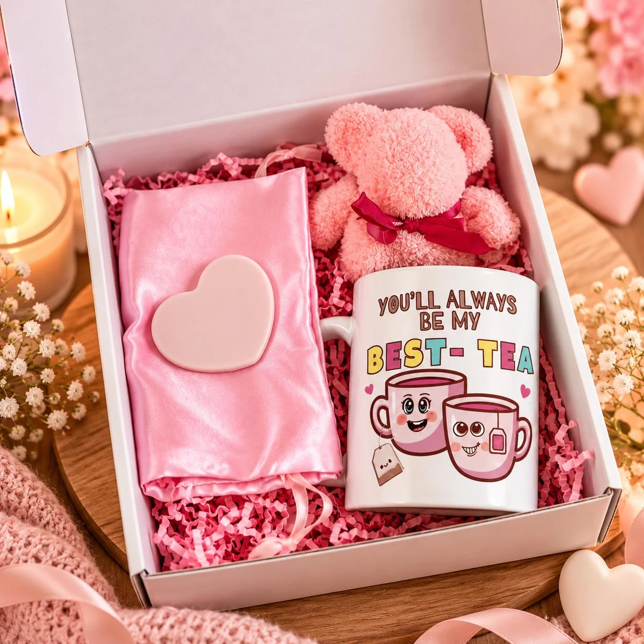 Personalised Heart Mirror Gift Box by ValeGifts